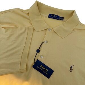 Polo Ralph Lauren NWT Mens Yellow Classic Fit Short Sleeve Polo Shirt 3XLT